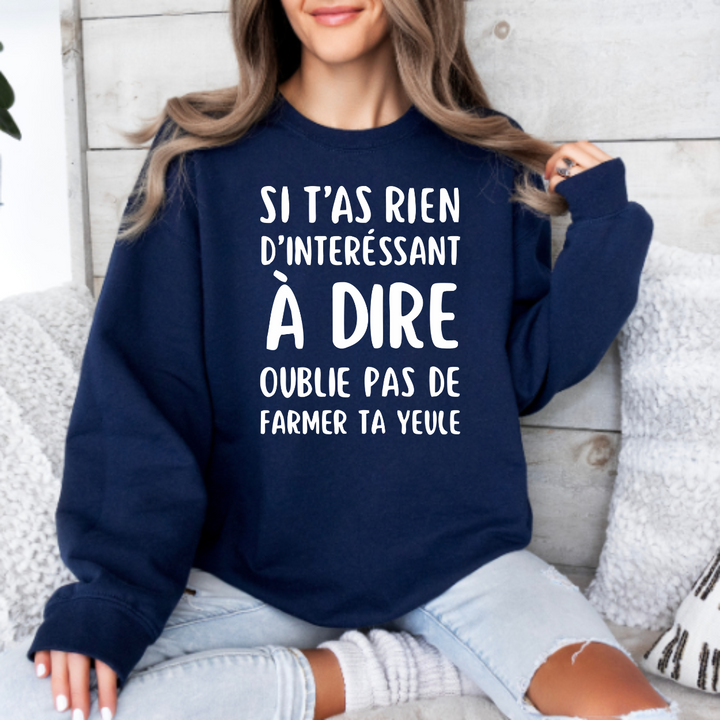 8-49 crewneck adulte