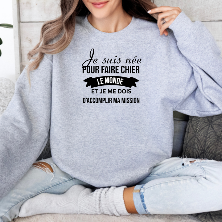8-128 crewneck adulte