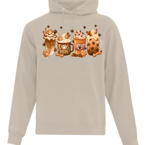 3-13 DOG MOM LATTE Hoodie adulte