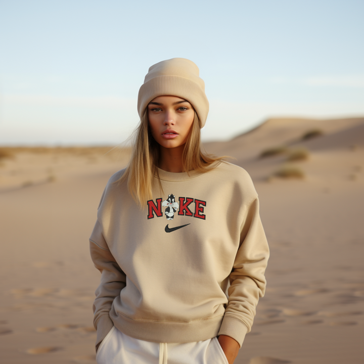 4-236  Crewneck broderie