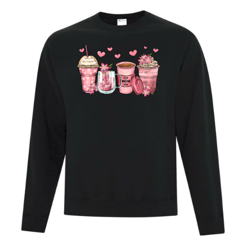 3-14 MOTHERS DAY FLORAL COFFEE CUPS  Crewneck adulte