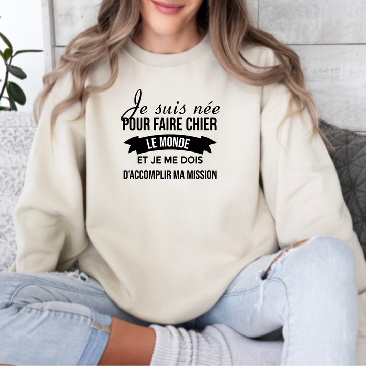 8-128 crewneck adulte