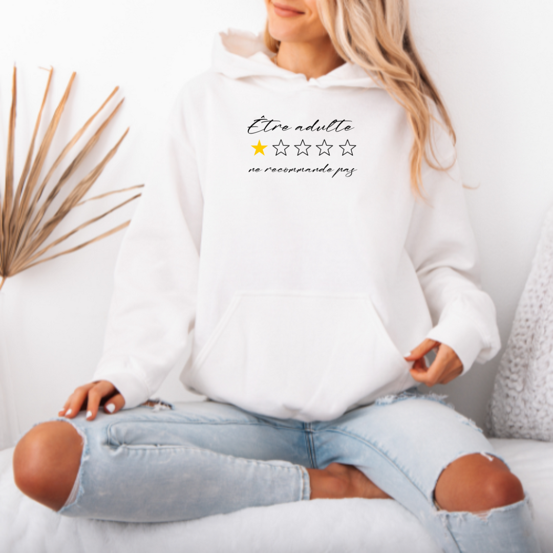 8-162  hoodie adulte