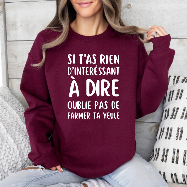 8-49 crewneck adulte