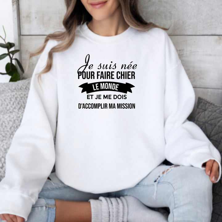 8-128 crewneck adulte