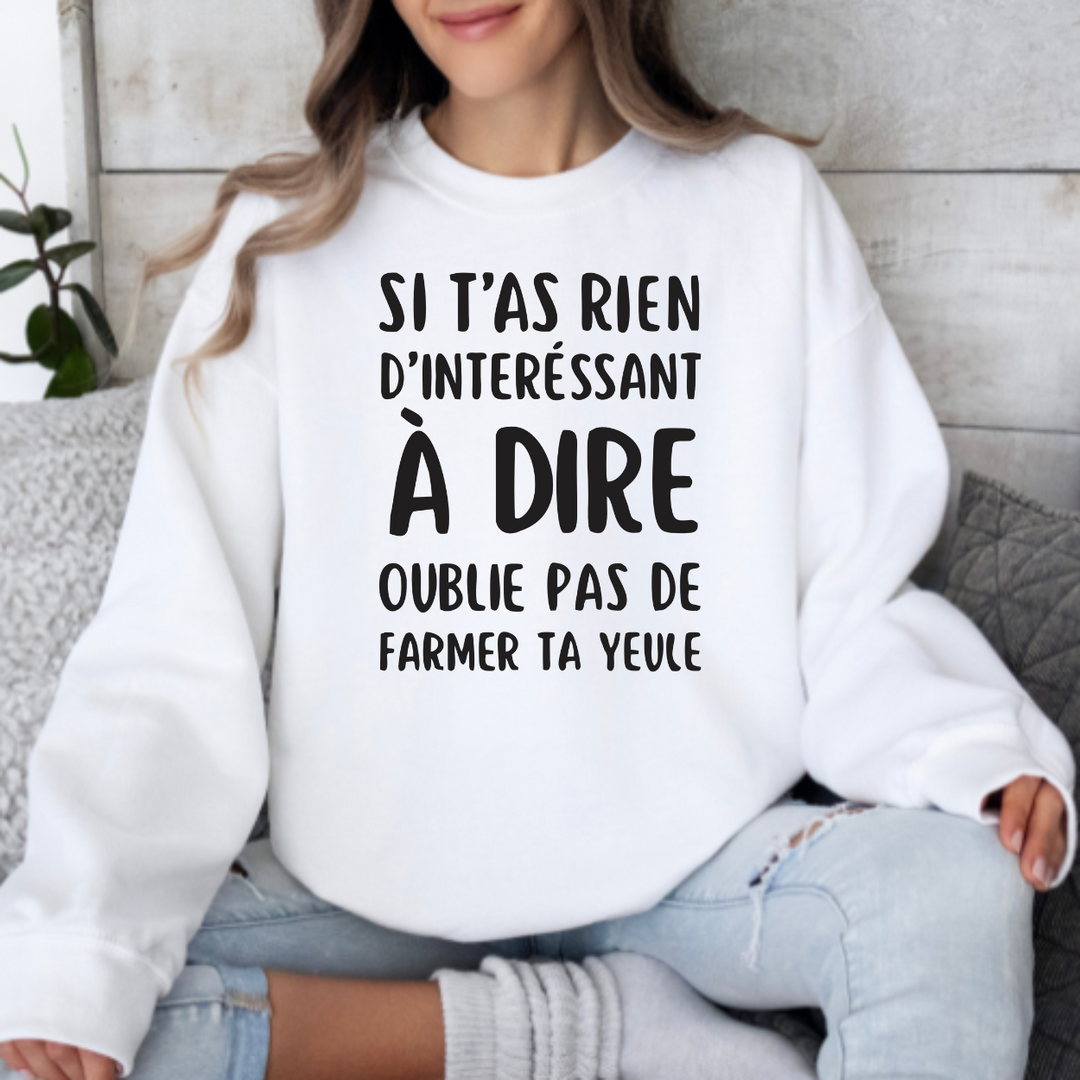 8-49 crewneck adulte